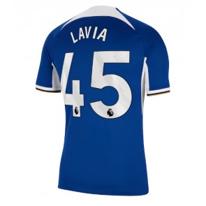 Chelsea Romeo Lavia #45 Koszulka Podstawowych 2023-24 Krótki Rękaw